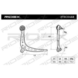 Control Trailing Arm - RIDEX 273C0468