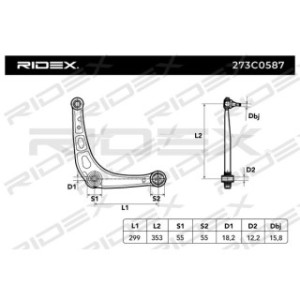 Control Trailing Arm - RIDEX 273C0587