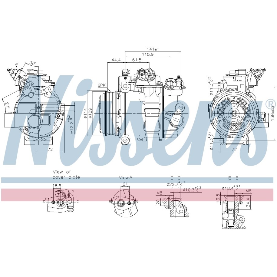 Compressor - Nissens 890793