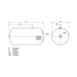 Air Tank DIESEL TECHNIC 3.70110  OE 81514010024