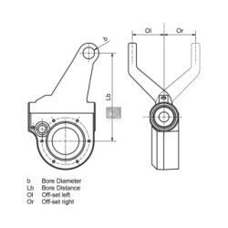 Braking System Adjuster DIESEL TECHNIC 1.18627 for SCANIA OE 1112833