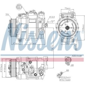 Compressor - Nissens 89090