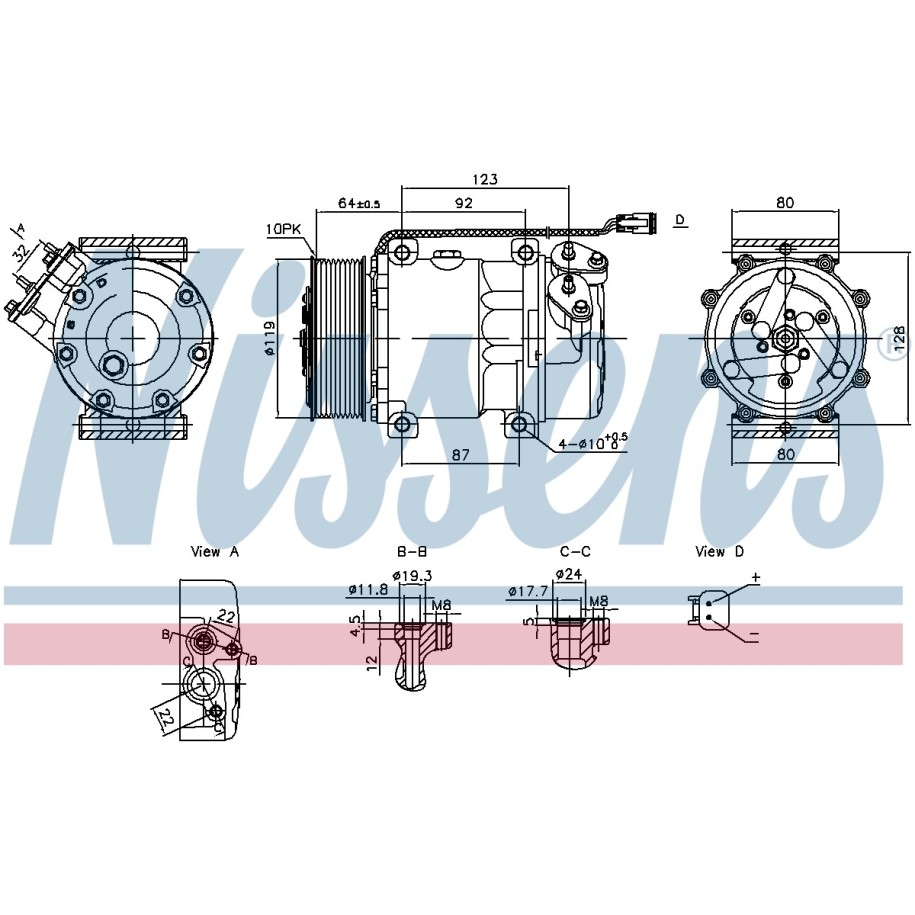 Compressor - Nissens 890945
