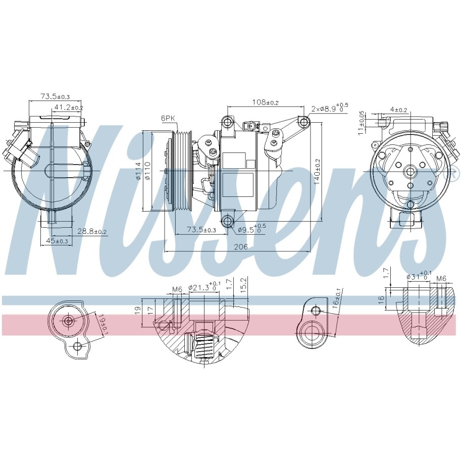 Compressor - Nissens 890948