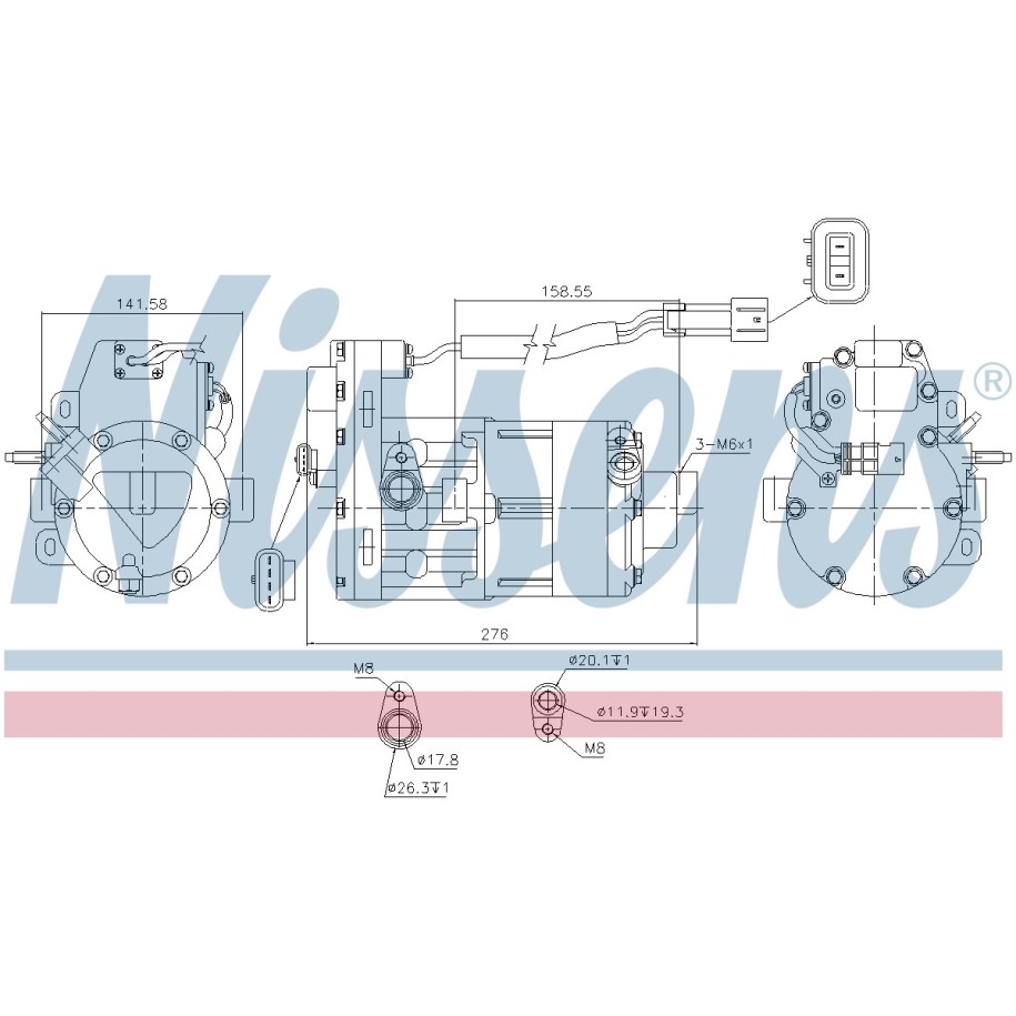 Compressor - Nissens 890954