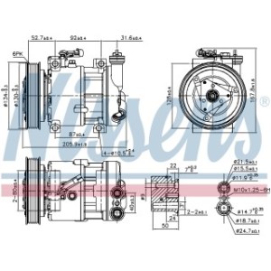 Compressor - Nissens 89120