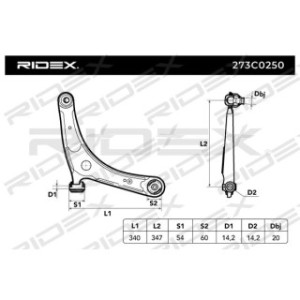 Control Trailing Arm - RIDEX 273C0250