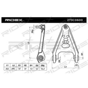 Control Trailing Arm - RIDEX 273C0600