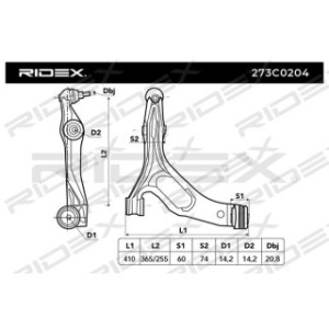 Control Trailing Arm - RIDEX 273C0204