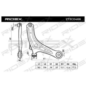 Control Trailing Arm - RIDEX 273C0466
