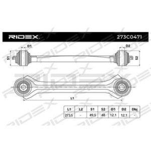 Control Trailing Arm - RIDEX 273C0471