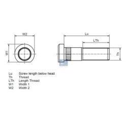 Wheel Stud DIESEL TECHNIC 3.61117 for MAN, MERCEDES, NEOPLAN