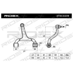 Control Trailing Arm - RIDEX 273C0239