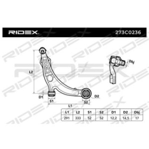 Control Trailing Arm - RIDEX 273C0236
