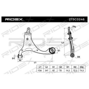 Control Trailing Arm - RIDEX 273C0246