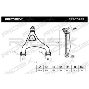 Control Trailing Arm - RIDEX 273C0629