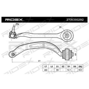 Control Trailing Arm - RIDEX 273C0292
