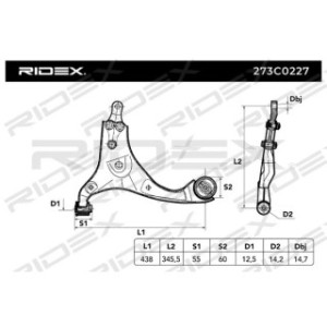 Control Trailing Arm - RIDEX 273C0227