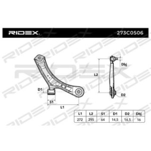 Control Trailing Arm - RIDEX 273C0506
