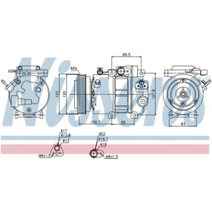 Compressor - Nissens 89278