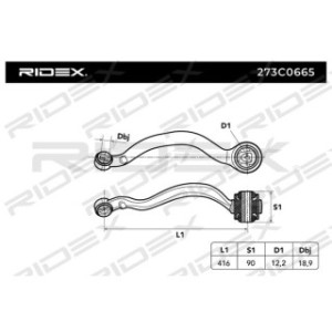 Control Trailing Arm - RIDEX 273C0665