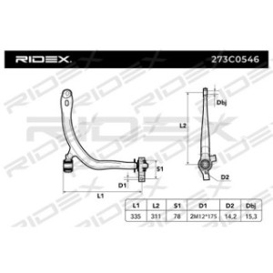 Control Trailing Arm - RIDEX 273C0546