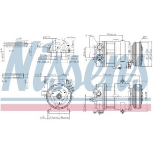 Compressor - Nissens 89590