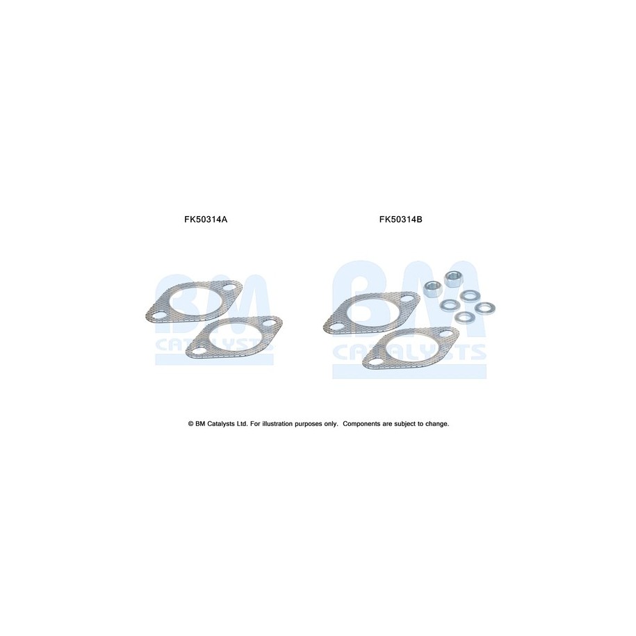 Exhaust Pipe Fitting Kit - BM Catalysts FK50314