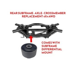 Rear Subframe Crossmember for Dodge Caliber 07-12 4WD + Differential Mount Bush