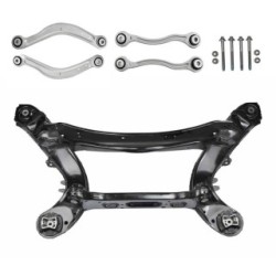 Rear Subframe 4x Pull Bars + Bolts Kit For Mercedes C Class W204 E GLK 2007-2014