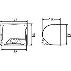 Headlight Housing - HELLA 9BG 127 426-007