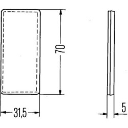 Reflector - HELLA 8RA 004 412-011