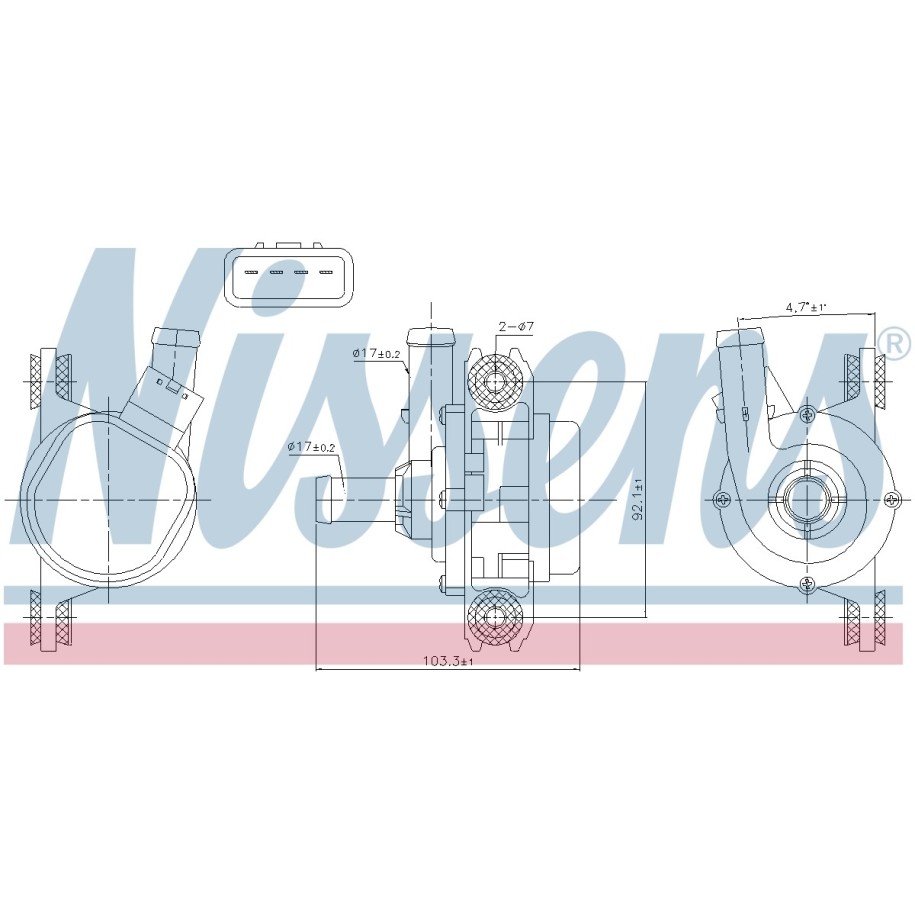Auxiliary Pump - Nissens 831388