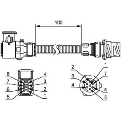 Tail Light Conversion Cable Set - HELLA 8KA 211 923-002