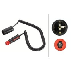 Cigarette Lighter Connection Electric Cable - HELLA 8KA 007 589-091