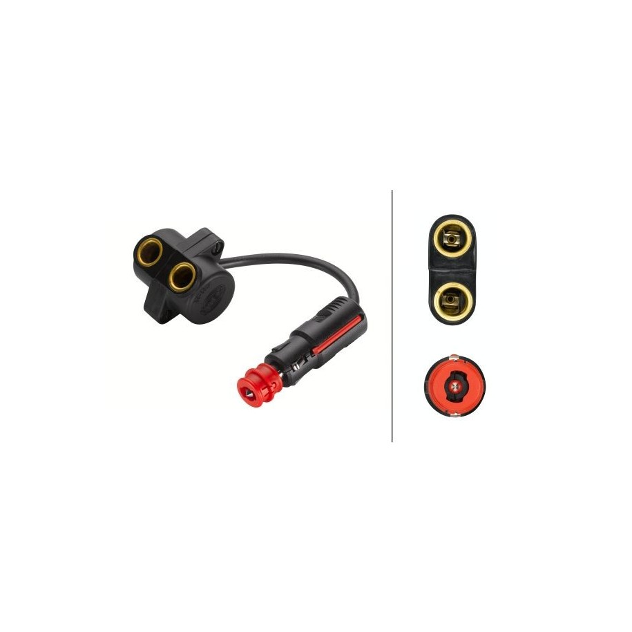 Cigarette Lighter Connection Electric Cable - HELLA 8JB 008 032-001