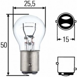 Stop Tail Light Bulb - HELLA 8GD 002 078-123