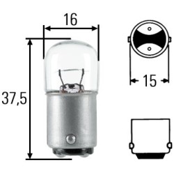 Number Plate Light Bulb - HELLA 8GA 002 071-371