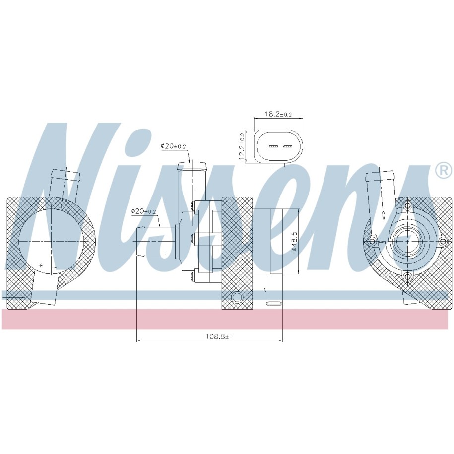 Auxiliary Pump - Nissens 832109