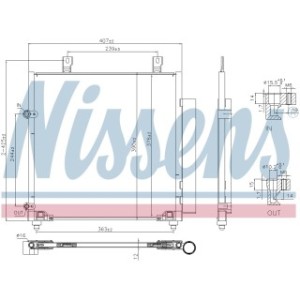 Condenser - Nissens 941222