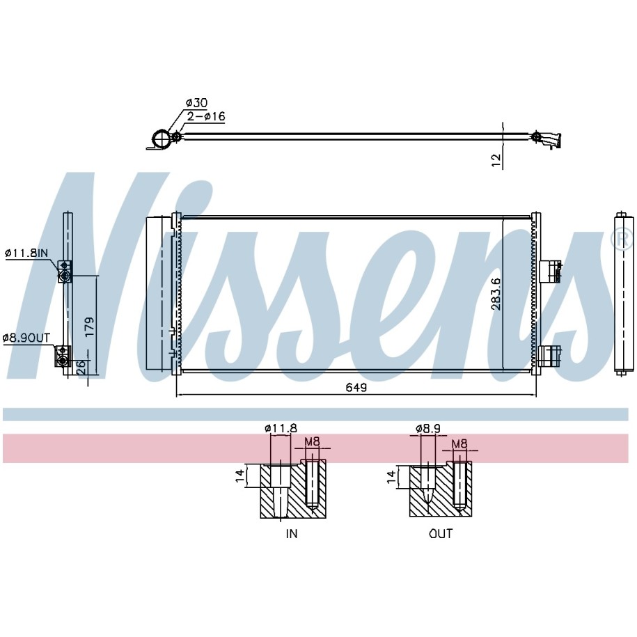 Condenser - Nissens 941237