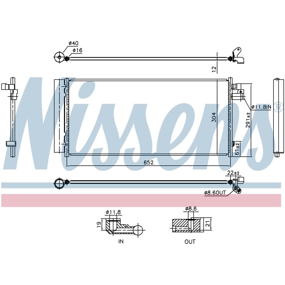 Condenser - Nissens 941242