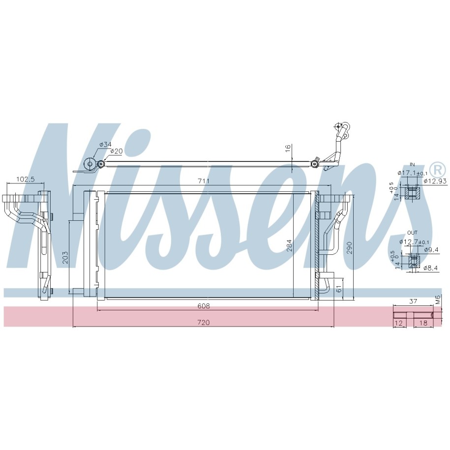 Condenser - Nissens 941289