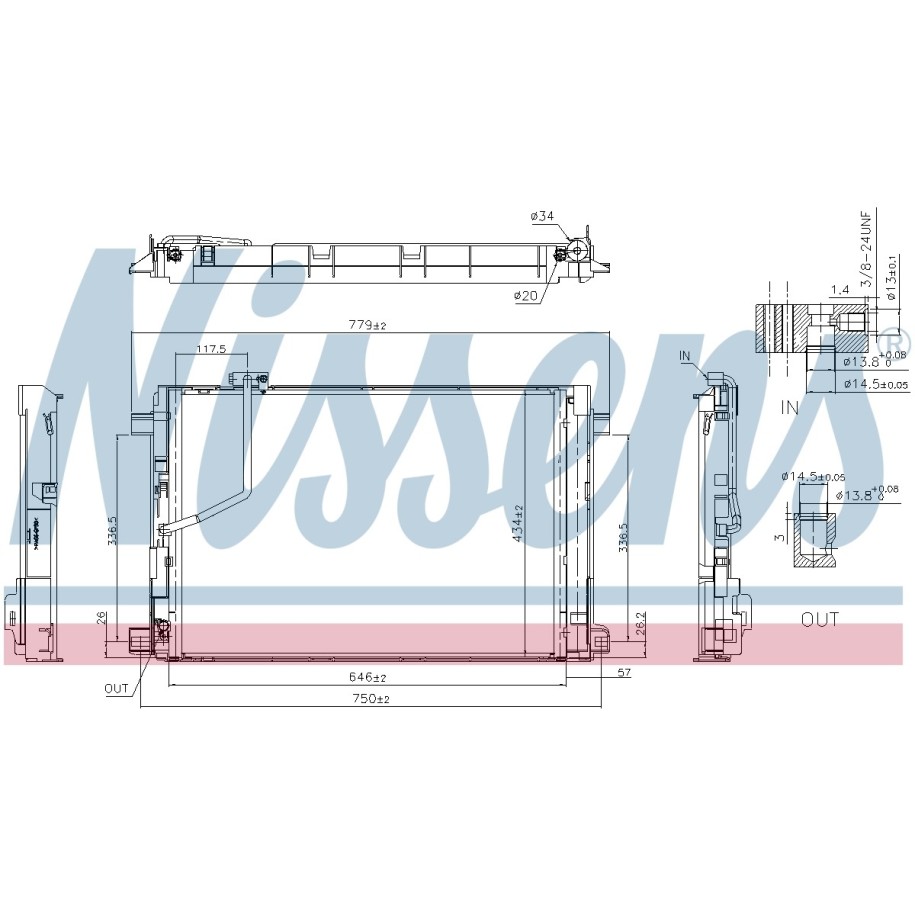 Condenser - Nissens 941293