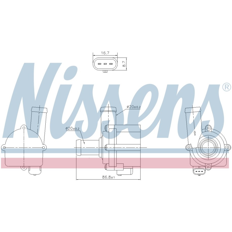 Auxiliary Pump - Nissens 832121