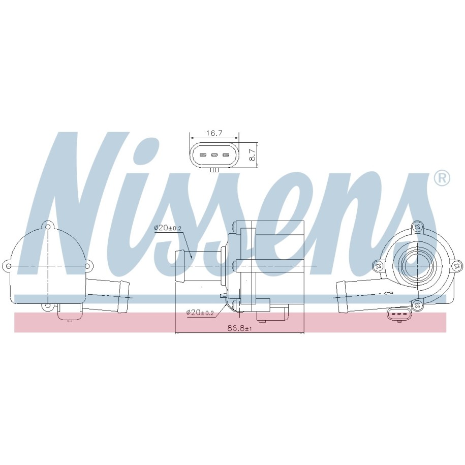Auxiliary Pump - Nissens 832152