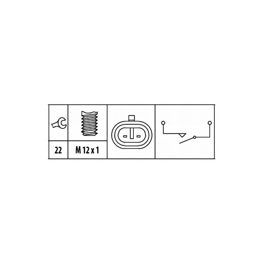 Reverse Light Switch - HELLA 6ZF 181 612-021
