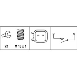 Reverse Light Switch For FORD - HELLA 6ZF 010 965-051