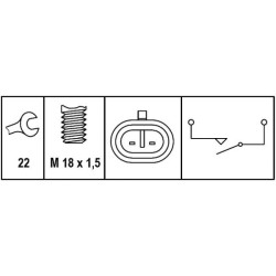 Reverse Light Switch - HELLA 6ZF 008 621-301
