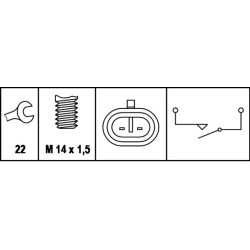 Reverse Light Switch - HELLA 6ZF 008 621-011